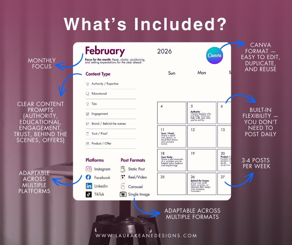 February Strategic Content Calendar